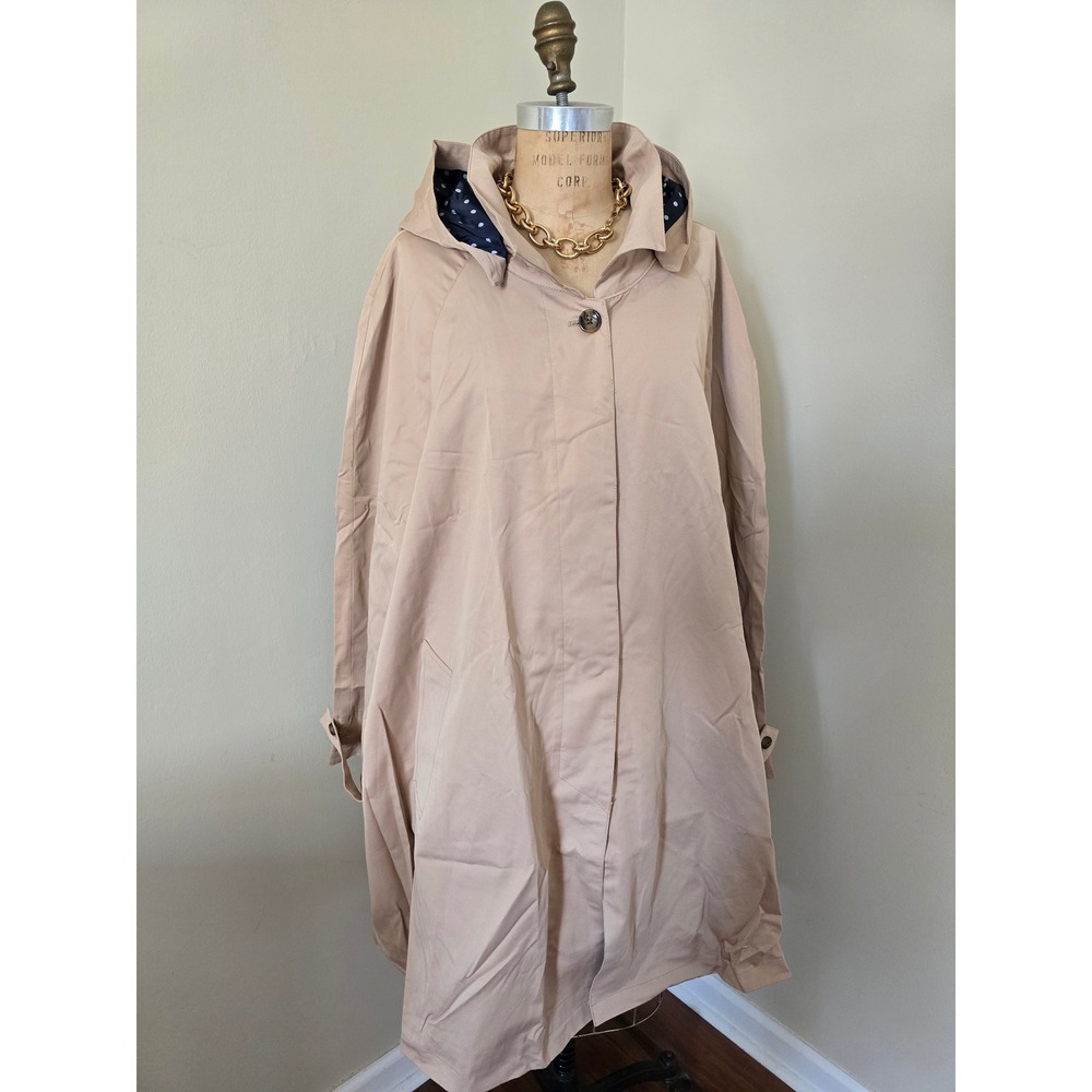 Woman Within hooded raincoat 34W NWOT